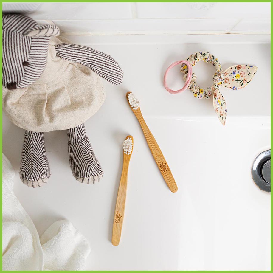 Bamboo Toothbrush - 12 Pack - Go Bamboo