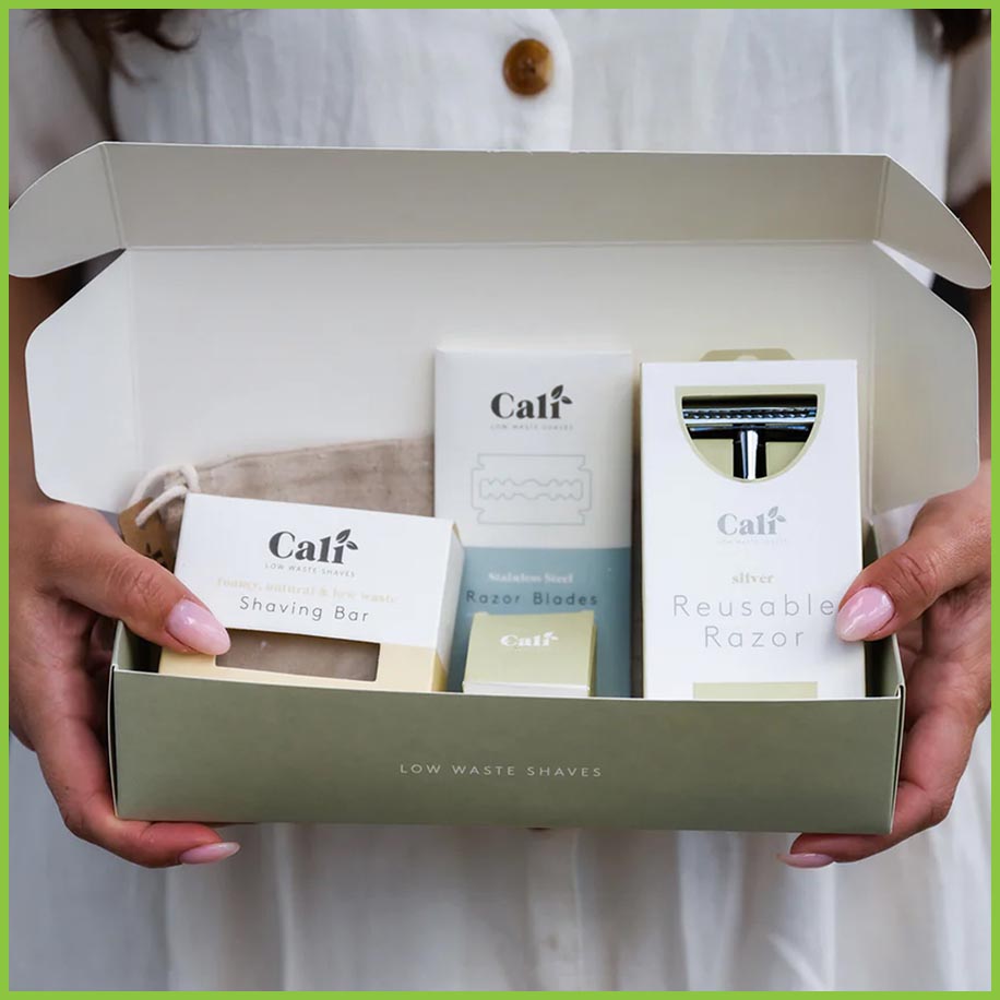 Safety Razor Gift Set - Low Waste Shaving - CaliWoods