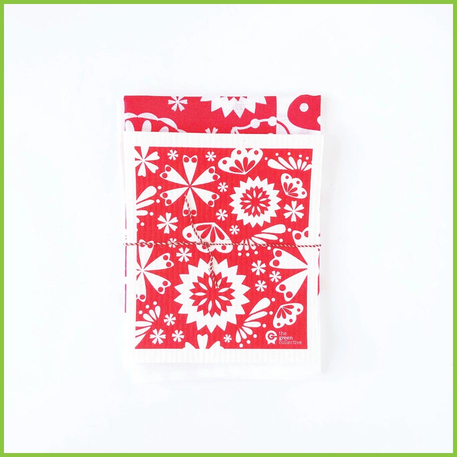 Tea Towel and Dish Cloth Set - The Green Collective