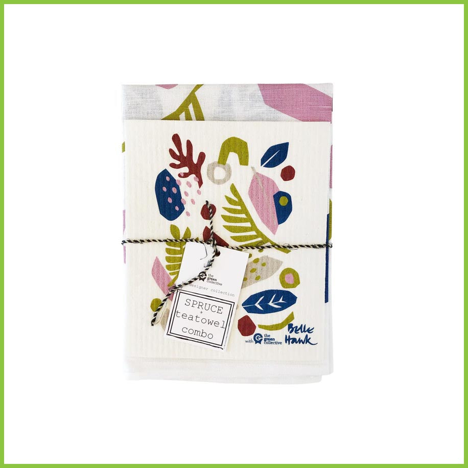 Tea Towel and Dish Cloth Set - The Green Collective