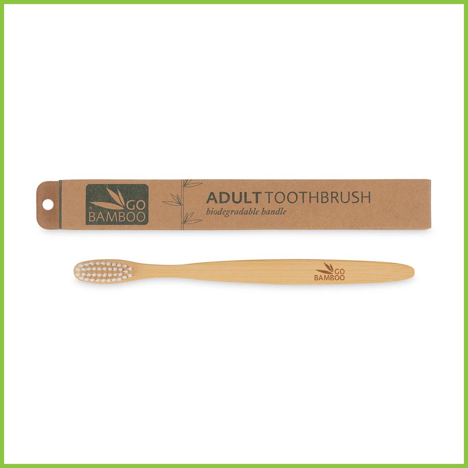 Bamboo Toothbrush - 12 Pack - Go Bamboo