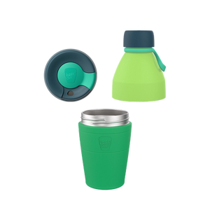 KeepCup Helix Set - Insulated Stainless Steel Cup and Water Bottle