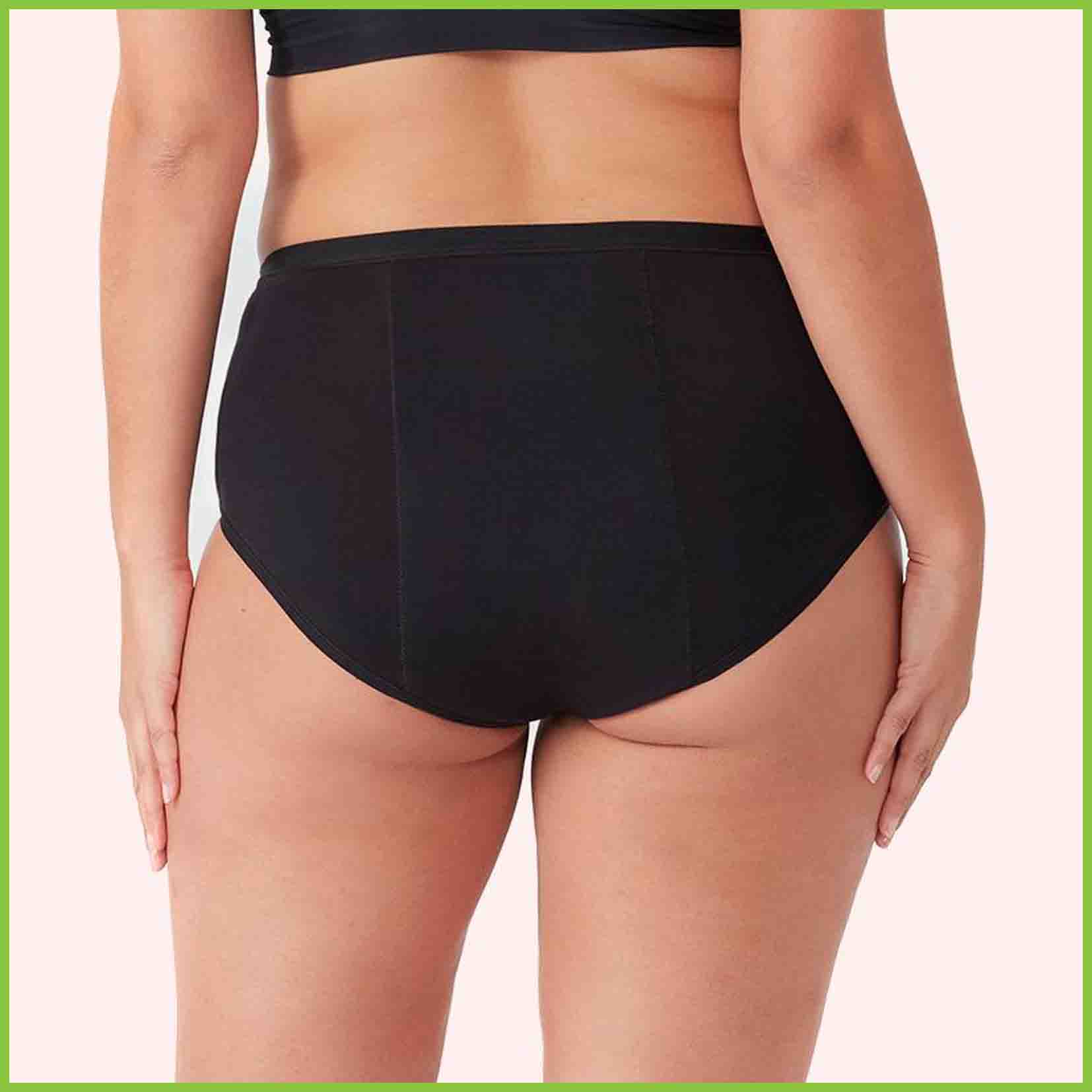 Plus Size Period Underwear for Women Heavy Flow Mid Waisted Cotton Feminine  Care Hipster Menstrual Panties
