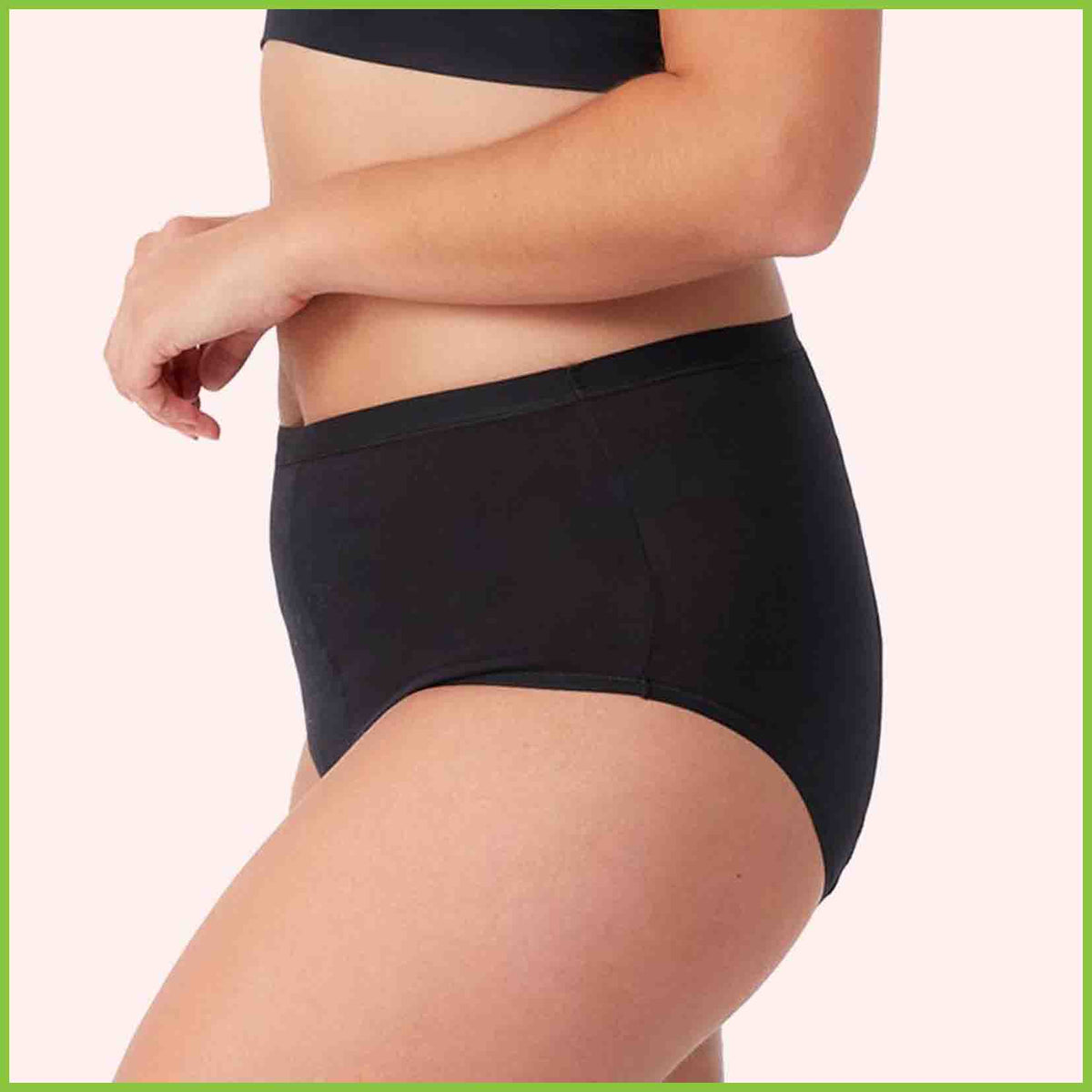 Love Luna Period Underwear - HEAVY (40ml) - Full Brief - Black