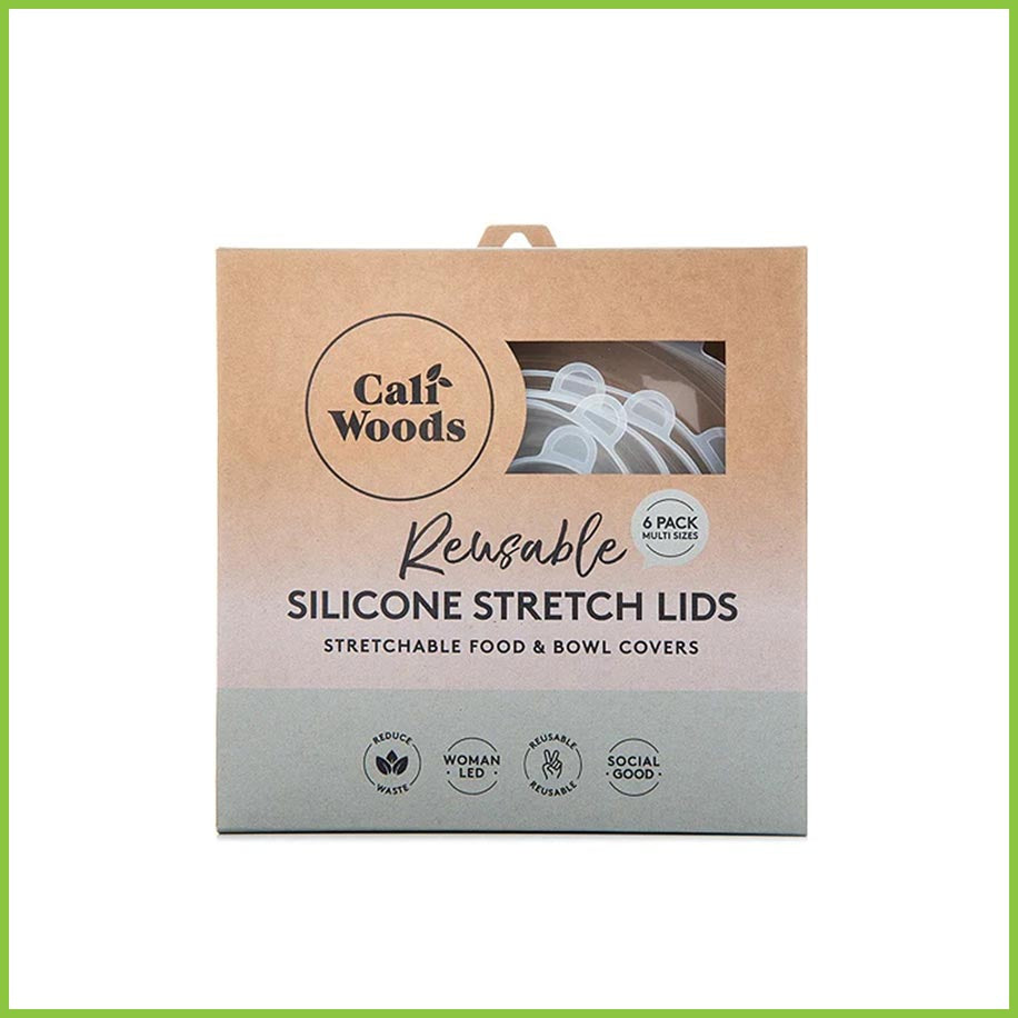 Reusable Silicone Lids & Bowl Covers - 6 PACK - Multiple Sizes - CaliWoods