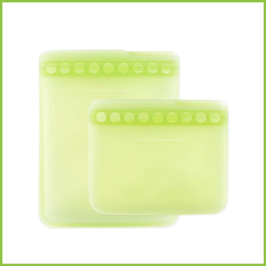 Reusable Silicone Freezer Bags - Zip-Lock Food Storage Bags | Bumkins