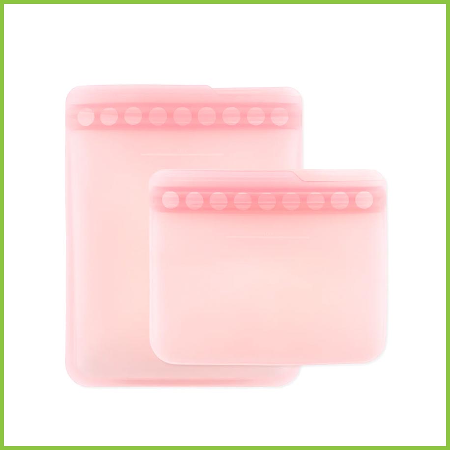 Reusable Silicone Freezer Bags - Zip-Lock Food Storage Bags | Bumkins