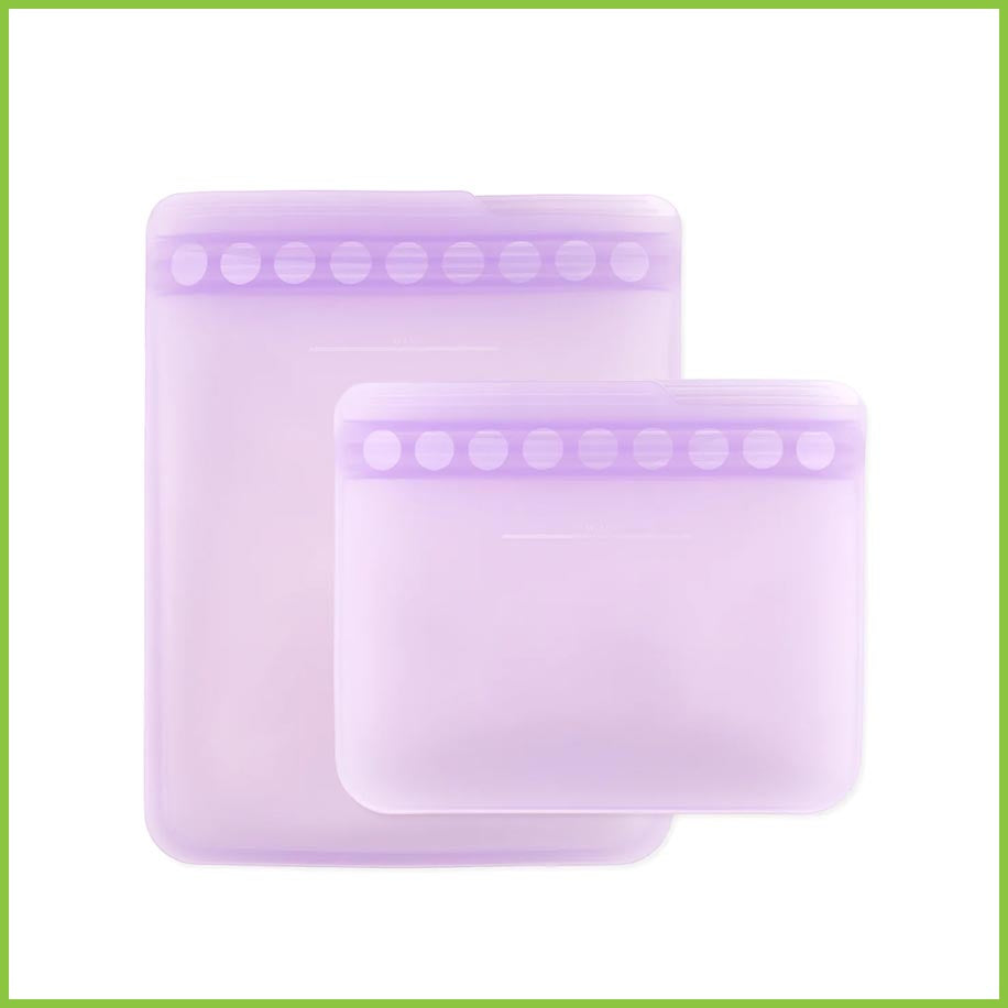 Reusable Silicone Freezer Bags - Zip-Lock Food Storage Bags | Bumkins