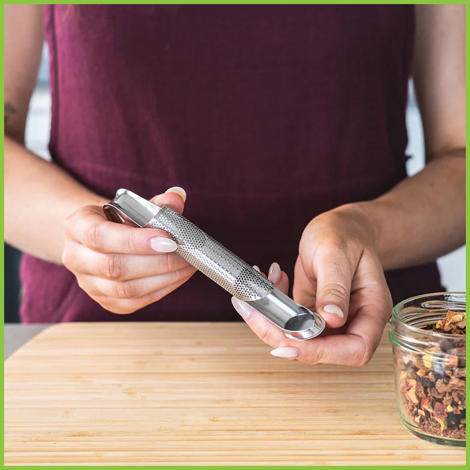 Single Cup Tea Infuser / Tea Strainer With Hook - CaliWoods