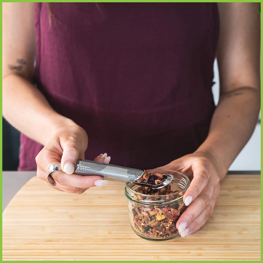 Single Cup Tea Infuser / Tea Strainer With Hook - CaliWoods