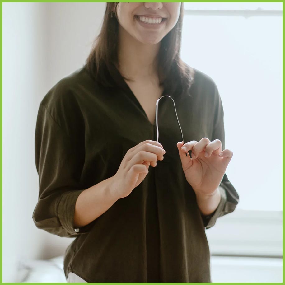 Tongue scraper CaliWoods Tongue Cleaner Reuseful NZ