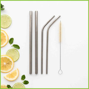 CaliWoods - Stainless Steel Straws Mixed Pack - Contents of pack