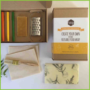 A make your own beeswax wrap kit from Honeywrap - includes everything you need.