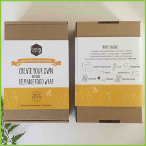 A DIY beeswax wrap kit from Honeywrap.