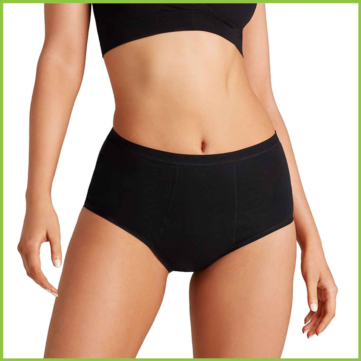 Love Luna period underwear with high waisted fit.