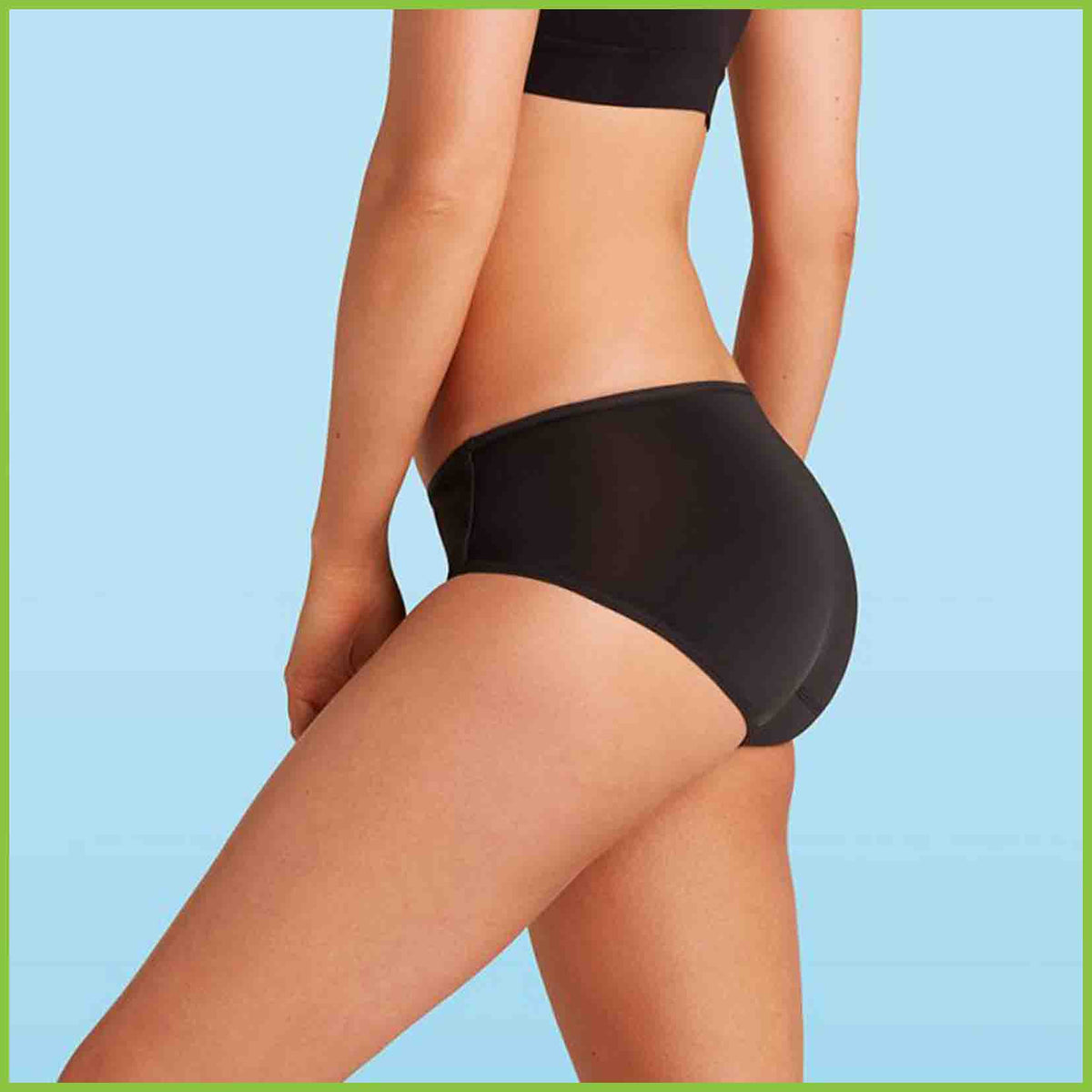 Love Luna period underwear in the midi style - model 1 - side view