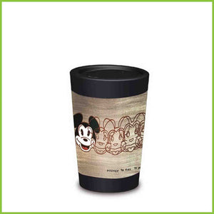 A lightweight reusable cup from CuppaCoffeeCup with a Mickey to Tiki design.