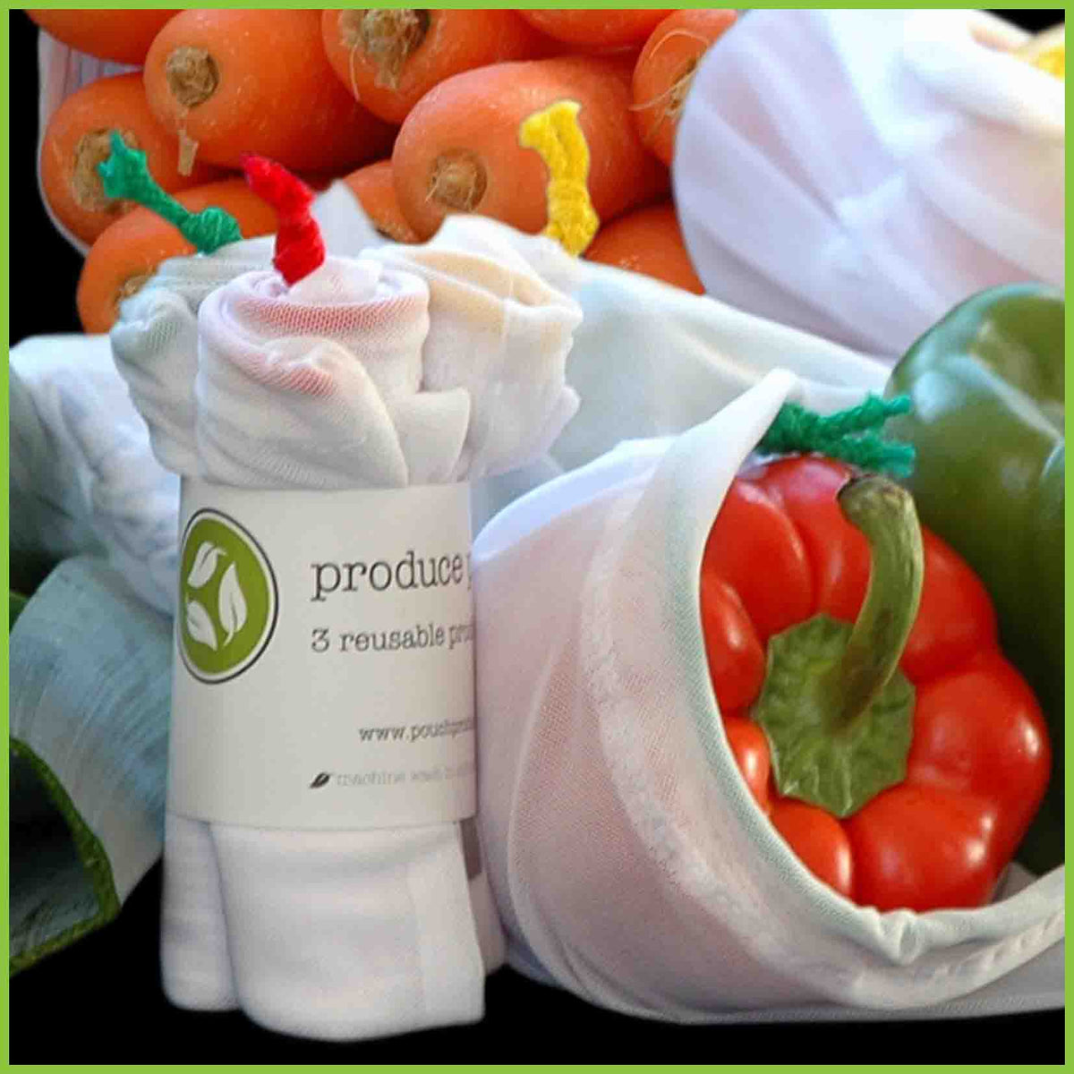 Reusable Produce Bags - Fruit and Vegetable Bags - Pouch Products