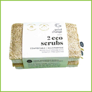 A twin pack of Eco Scrubs from the Good Change Store NZ.