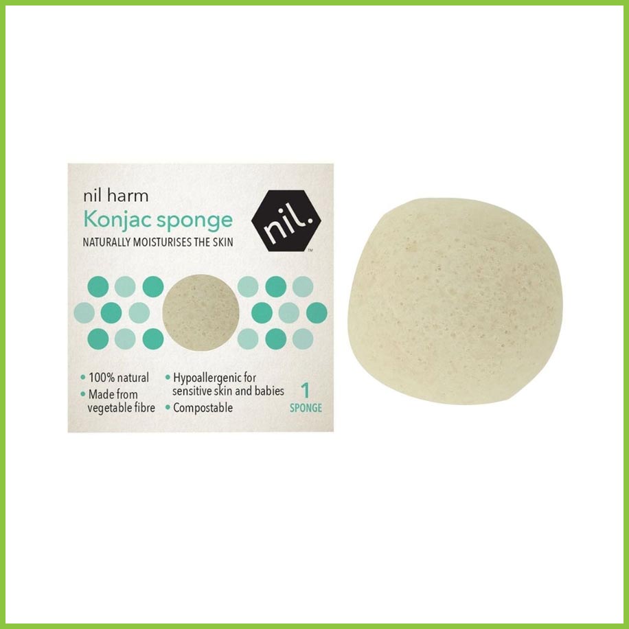 Konjac Facial Sponge - Natural Skin Cleansing Sponge - Nil Products