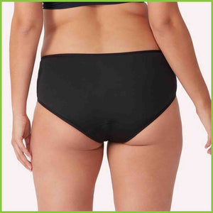 Love Luna period underwear in the midi style - model 2 - rear view