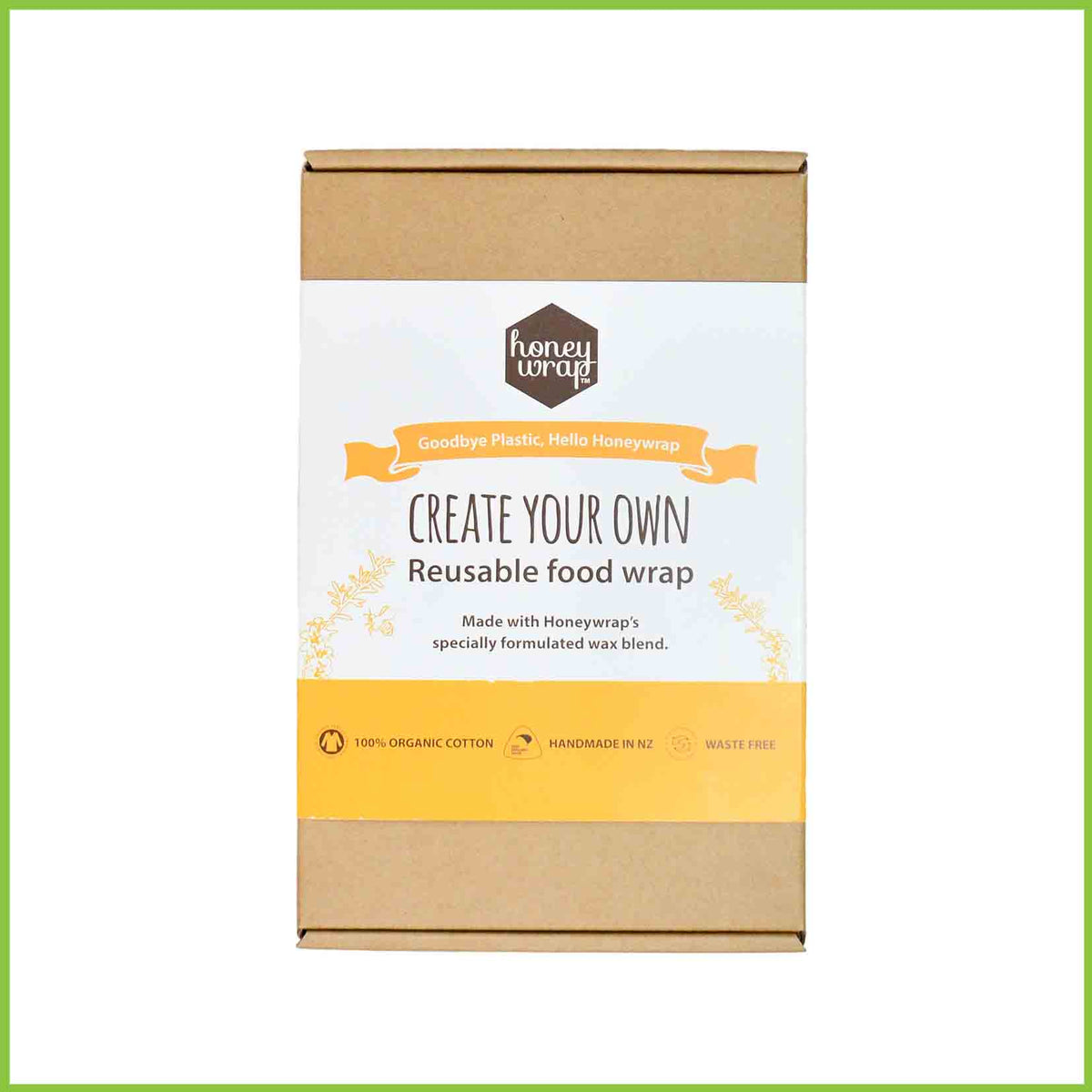 A make your own beeswax wrap kit from Honeywrap.