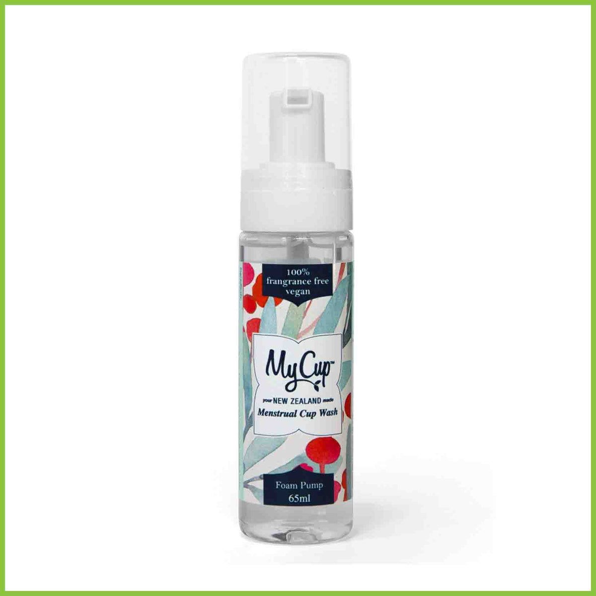 A foaming menstrual cup wash from My Cup New Zealand.